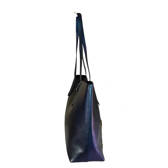 Coach Metallic Hologram Avenue Tote F37871 | Iridescent Leather Bag Large - Picture 4 of 16
